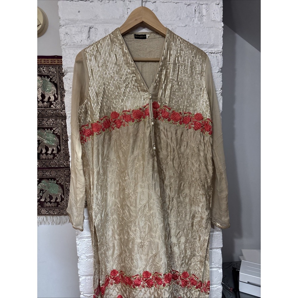 Agha Noor Women's Made In Pakistan Tunic  Dress.‎ Size Medium